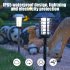 Solar Bug Zapper  Outdoor LED Light With Polycrystalline Silicon Solar Panel  Intelligent Light Control  Fly Zapper Mosquito Killer Lighting Lamp For Garden  Ya