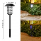 Solar Bug Zapper, Outdoor LED Light With Polycrystalline Silicon Solar Panel, Intelligent Light Control, Fly Zapper Mosquito Killer Lighting Lamp For Garden, Yard Plastic solar bug zapper