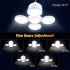 Solar Camping Lantern Collapsible Portable Tent Lamp With Hanging Hook LED Football Bulbs Waterproof For Emergency Outages battery   USB cable