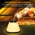 Solar Camping Lantern Outdoor IP65 Waterproof Portable Collapsible Camping Light USB Charging 3 Lighting Modes Lamp With Handle For Outdoor Fishing Hiking black