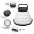 Solar Camping Lantern Outdoor IP65 Waterproof Portable Collapsible Camping Light USB Charging 3 Lighting Modes Lamp With Handle For Outdoor Fishing Hiking black
