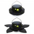 Solar Camping Light 5 Leaves Rotating Usb Rechargeable Tent Lantern Portable Emergency Work Lamp Black 4000mA