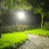 Solar Camping Light 5 Leaves Rotating Usb Rechargeable Tent Lantern Portable Emergency Work Lamp Black 2000mA