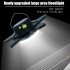 Solar Camping Light 5 Leaves Rotating Usb Rechargeable Tent Lantern Portable Emergency Work Lamp Black 4000mA