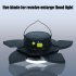 Solar Camping Light 5 Leaves Rotating Usb Rechargeable Tent Lantern Portable Emergency Work Lamp Black 4000mA