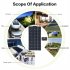 Solar Charge Controller Photovoltaic Solar Panel Battery Regulator Black Blue 10a