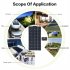 Solar Charge Controller Photovoltaic Solar Panel Battery Regulator Black Blue 20a
