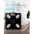 Solar Charging APP Bluetooth Intelligent Electronic Weight Balance Body Fat Scale Support for  Android or IOS Mang solar charging Silver light