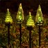 Solar Christmas Tree Lights With 600MA Rechargeable Battery IP45 Waterproof Energy Saving Solar Powered Lawn Lamps Resin