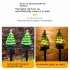 Solar Christmas Tree Lights With 600MA Rechargeable Battery IP45 Waterproof Energy Saving Solar Powered Lawn Lamps Resin