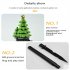 Solar Christmas Tree Lights With 600MA Rechargeable Battery IP45 Waterproof Energy Saving Solar Powered Lawn Lamps Resin