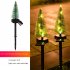 Solar Christmas Tree Lights With 600MA Rechargeable Battery IP45 Waterproof Energy Saving Solar Powered Lawn Lamps Resin