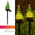 Solar Christmas Tree Lights With 600MA Rechargeable Battery IP45 Waterproof Energy Saving Solar Powered Lawn Lamps Resin