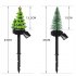 Solar Christmas Tree Lights With 600MA Rechargeable Battery IP45 Waterproof Energy Saving Solar Powered Lawn Lamps Resin