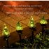 Solar Christmas Tree Lights With 600MA Rechargeable Battery IP45 Waterproof Energy Saving Solar Powered Lawn Lamps Resin