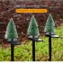 Solar Christmas Tree Lights With 600MA Rechargeable Battery IP45 Waterproof Energy Saving Solar Powered Lawn Lamps Resin