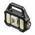 Solar Cob Led Outdoor Work Light Waterproof Portable Usb Rechargeable Camping Tent Torch Flood Lamp For Hiking Fishing 2205A Side Light LED Silver