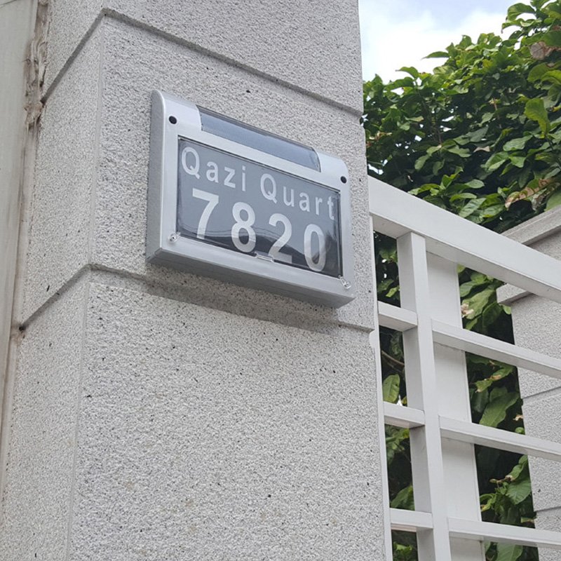 Solar Doorplate