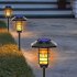 Solar Dynaming Flame Lights Outdoor Waterproof Flickering Flame Torch Light Landscape Lamp 48led 4 Pack