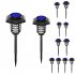 Solar Dynaming Flame Lights Outdoor Waterproof Flickering Flame Torch Light Landscape Lamp 48led 4 Pack