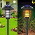 Solar Dynaming Flame Lights Outdoor Waterproof Flickering Flame Torch Light Landscape Lamp 48led 4 Pack