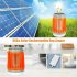 Solar Electronic Lamp Portable Usb Charging Ipx7 Waterproof No Noise 3 Brightness Setting Lamp W005 red