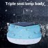 Solar Emergency Light Rechargeable Light Bulb Portable Emergency Bulbs Hanging Tent Light LED Lantern 3600MAH Waterproof Light For Outdoor Camping Tent blue