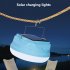Solar Emergency Light Rechargeable Light Bulb Portable Emergency Bulbs Hanging Tent Light LED Lantern 3600MAH Waterproof Light For Outdoor Camping Tent blue