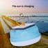 Solar Emergency Light Rechargeable Light Bulb Portable Emergency Bulbs Hanging Tent Light LED Lantern 3600MAH Waterproof Light For Outdoor Camping Tent blue