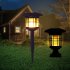 Solar Energy Flame Lamp Outdoor Waterproof Court Garden Villa Lawn Light LED Decorative Street Light black