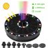 Solar Energy Fountain Monocrystalline Silicon Outdoor Pool Water Floating  Fountain 7v 3w Battery With Colored Lights 659 double row colorful lights