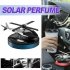 Solar Energy Rotating Helicopter Aroma Diffuser Car Air Freshener Perfume Aromatherapy Ornaments Silver
