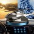 Solar Energy Rotating Helicopter Aroma Diffuser Car Air Freshener Perfume Aromatherapy Ornaments Silver