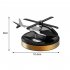 Solar Energy Rotating Helicopter Aroma Diffuser Car Air Freshener Perfume Aromatherapy Ornaments Silver