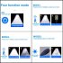 Solar Fence Light  5500 Lumens Solar Lights With Remote Control IP65 Waterproof Outdoor Sunlight Lamp  Modern Wall Decor For Garden  Patio  Fence  Wall  Porch G