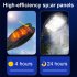 Solar Fence Light  5500 Lumens Solar Lights With Remote Control IP65 Waterproof Outdoor Sunlight Lamp  Modern Wall Decor For Garden  Patio  Fence  Wall  Porch G