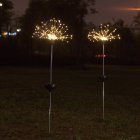 Solar Fireworks Lights with 8 Lighting Modes String Light for Outdoor Lighting Warm White 30 line 90 lights