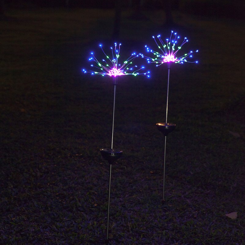 Solar Fireworks Lights with 8 Lighting Modes String Light for Outdoor Lighting colors_50 line 150 lights
