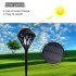 Solar Flame Flickering Lawn Lamp Outdoor Waterproof USB Rechargeable Led Flame Light Decor black