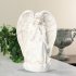 Solar Floor Lamp Resin Angel Shaped Landscape Light Waterproof Outdoor Led Garden Lawn Decoration Light White