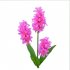 Solar Flower Lights  Waterproof Hyacinth Garden Light  Outdoor Decorative 3 LED Lamp for Lawn Patio Pathway Driveway Landscape Lighting Pink