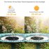 Solar Fountain Water  Pump Set Powered Floating Pump For Outdoor Pond Pool Black