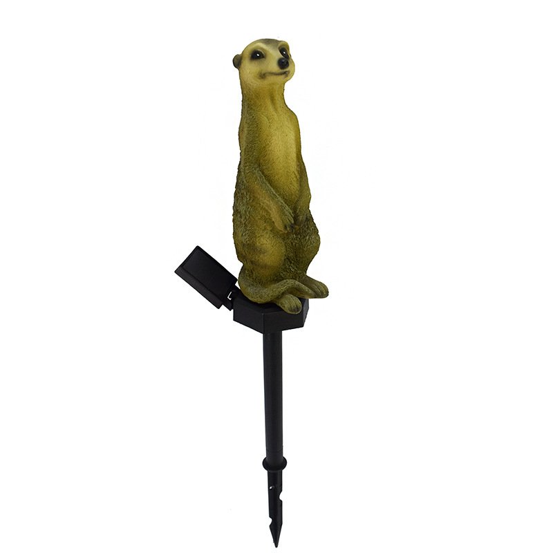 Solar Garden Light Mongoose Shape Outdoor Waterproof Stake Lights