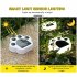 Solar Ground Lights Bear Paw Shape Led Outdoor Garden Landscape Floor Lamp Lawn Decoration Windproof Snowproof white light