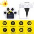 Solar Ground Lights Bear Paw Shape Led Outdoor Garden Landscape Floor Lamp Lawn Decoration Windproof Snowproof IPL