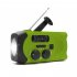Solar Hand Crank Radio Weather Radio for Emergency with AM FM  LED Flashlight  Reading Lamp blue