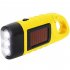 Solar Hand Press Crank Flashlight Portable Multi function Rechargeable Ergonomic Design Torch Camping Lamp green