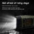 Solar Hand Press Crank Flashlight Portable Multi function Rechargeable Ergonomic Design Torch Camping Lamp black