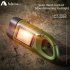 Solar Hand Press Crank Flashlight Portable Multi function Rechargeable Ergonomic Design Torch Camping Lamp black