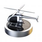 Solar Helicopter Model Car Fragrance Aroma Diffuser Novelty Ornaments Decor Air Freshener For Office Home Auto silver